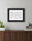 Your Unfailing Love Black Framed Print Wall Art