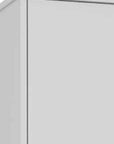 14" White Wood Double Door Linen Cabinet