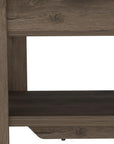 40" Dark Brown Storage Bench with Flip Top