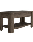 40" Dark Brown Storage Bench with Flip Top