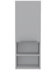12" White Wood Wall Mounted Single Door Medicine Cabinet
