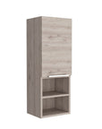 12" Light Gray Wood Wall Mounted Single Door Medicine Cabinet