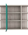 24" Light Gray Wood Wall Mounted Single Door Medicine Cabinet