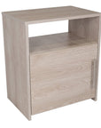 23" Gray Wood Nightstand