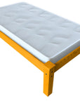 Yellow Solid Wood Twin Bed Frame