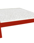 Red Solid Wood Full Bed Frame