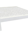 White Solid Wood Full Bed Frame