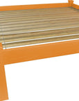Yellow Solid Wood Queen Bed Frame