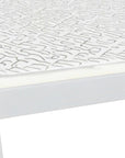 White Solid Wood Queen Bed Frame