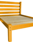 Yellow Solid Wood Twin Bed Frame