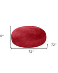 72" Cinnabar Microsuede Bean Bag Chair