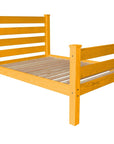 Orange Solid Wood Full Bed Frame