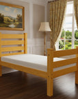 Orange Solid Wood Full Bed Frame