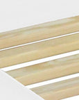 White Solid Wood Queen Bed Frame