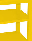 28" Yellow Solid Wood Nightstand