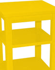 28" Yellow Solid Wood Nightstand