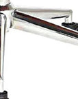 Brown White and Silver Adjustable Height Swivel Rolling Office Chair