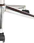 Brown White and Silver Adjustable Height Swivel Rolling Office Chair