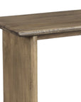 55" Brown Solid Wood Dining Bench