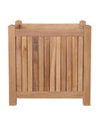 22" Natural Solid Wood Indoor Outdoor Square Planter Box