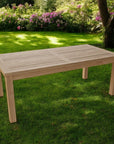 47" Natural Solid Wood Outdoor Coffee Table
