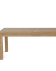 47" Natural Solid Wood Outdoor Coffee Table