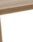 47" Natural Solid Wood Outdoor Coffee Table
