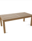 47" Natural Solid Wood Outdoor Coffee Table