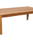 47" Natural Solid Wood Outdoor Coffee Table