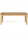 47" Natural Solid Wood Outdoor Coffee Table