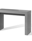 47" Gray Wood Block Console Table