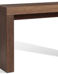 47" Brown Wood Block Console Table