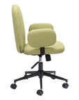 Beige and Black Adjustable Height Swivel Rolling Office Chair