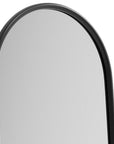 71" Natural Solid Wood Arch Freestanding Framed Full Length Mirror