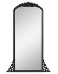 67" Black Solid Wood Framed Full Length Mirror