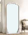 67" White Solid Wood Framed Full Length Mirror