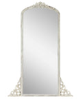 67" White Solid Wood Framed Full Length Mirror
