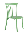 Set of Two Salmon Heavy Duty Plastic Outdoor Stacking Dining Chairs