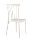 Set of Two Salmon Heavy Duty Plastic Outdoor Stacking Dining Chairs