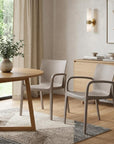 Set of Two Baby Blue Heavy Duty Plastic Outdoor Stacking Dining Chairs