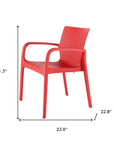 Set of Two Baby Blue Heavy Duty Plastic Outdoor Stacking Dining Chairs