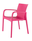 Set of Two Baby Blue Heavy Duty Plastic Outdoor Stacking Dining Chairs
