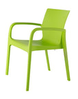 Set of Two Baby Blue Heavy Duty Plastic Outdoor Stacking Dining Chairs
