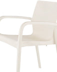 Set of Two Baby Blue Heavy Duty Plastic Outdoor Stacking Dining Chairs