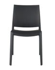 Set of Four Blue Heavy Duty Plastic Outdoor Stacking Dining Chairs