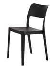 Set of Two Taupe Heavy Duty Plastic Outdoor Stacking Accent Chairs