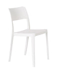 Set of Two Taupe Heavy Duty Plastic Outdoor Stacking Accent Chairs
