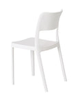 Set of Two Taupe Heavy Duty Plastic Outdoor Stacking Accent Chairs