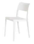 Set of Two Taupe Heavy Duty Plastic Outdoor Stacking Accent Chairs
