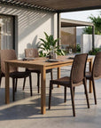 Set of Four Black Heavy Duty Plastic Outdoor Stacking Dining Chairs
